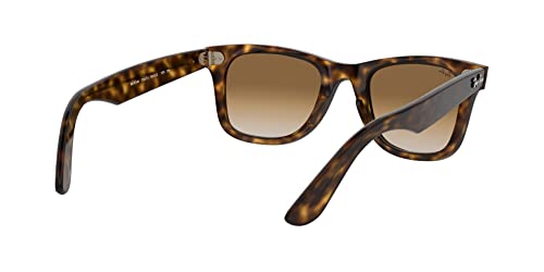 Ray-Ban Unisex Rb4340 Wayfarer Ease Square Sunglasses, Light Havana/Clear Gradient Brown, 50 mm - image 7