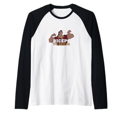 T-shirt baseball raglan Gaston Disney La Belle et la Bête style rétro