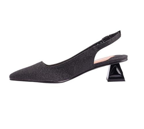 Ninety Union Lady Couture Ruby Glitter Metal Heel Slingback3