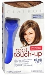 THREE PACKS of Clairol Nice n Easy Root Touch Up Dark Brown 4