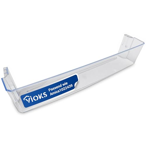 VIOKS Vano portaoggetti per frigorifero, vano bottiglie di ricambio per Amica 1022439 1033020 – porta frigorifero, scomparto laterale, scomparto porta 432 х 85 mm per porta frigorifero – Ripiani porta