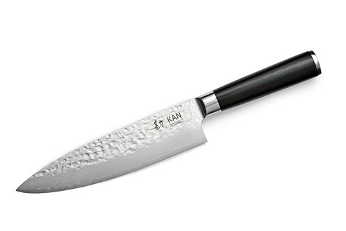 KAN Core Professional Chef Knife 8-inch VG-10 67 layers Damascus Ambidextrous (Hammered Japanese VG-10 Blade, G10 handle-upgraded version)