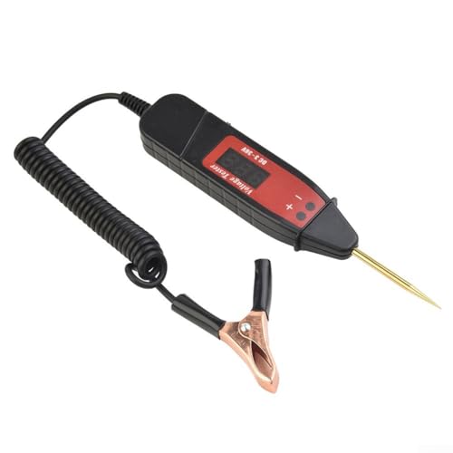 Stylo de détection de tension automobile 3-36 V CC avec affichage LCD numérique LED et fil à ressort flexible
