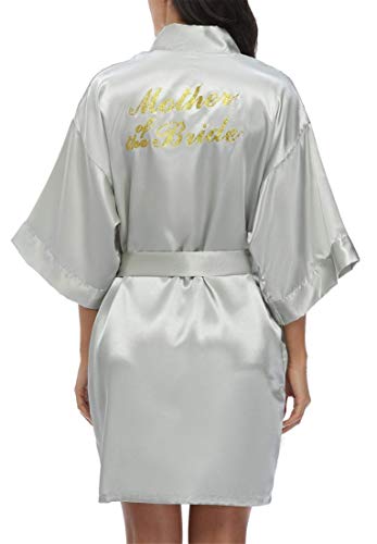 Image of Giova Women Bridal Robe for Bride and Bridesmaid Getting Ready Wedding Party Bathrobe
