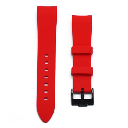Bracelet montre silicone 22mm orange étanche avec boucle premium