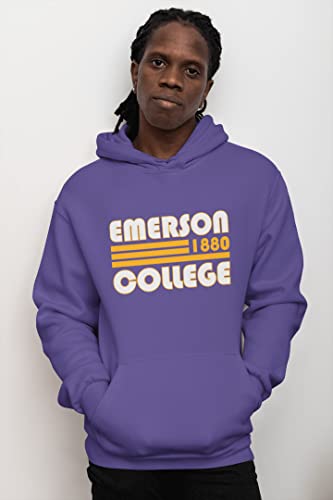CreateMyTee Retro Emerson College Unisex Hooded Sweatshirt - Emerson Lions Apparel2