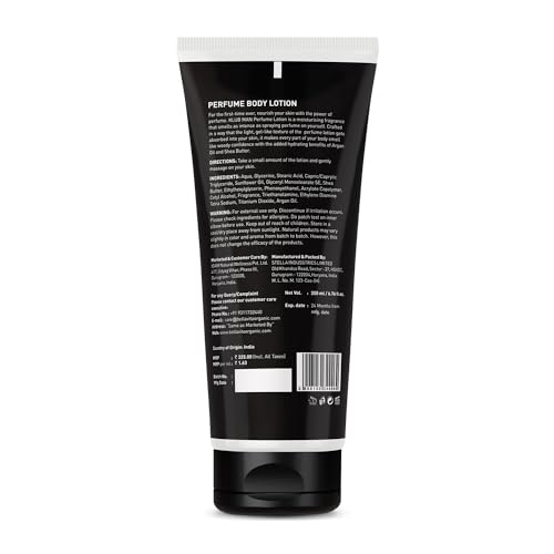Image of Bella Vita Luxury KLUB Man Body Perfume Lotion for Nourishing, Hydrating, Soft, Supple, Healthy Skin with Argan Oil and Shea Butter 200 ml