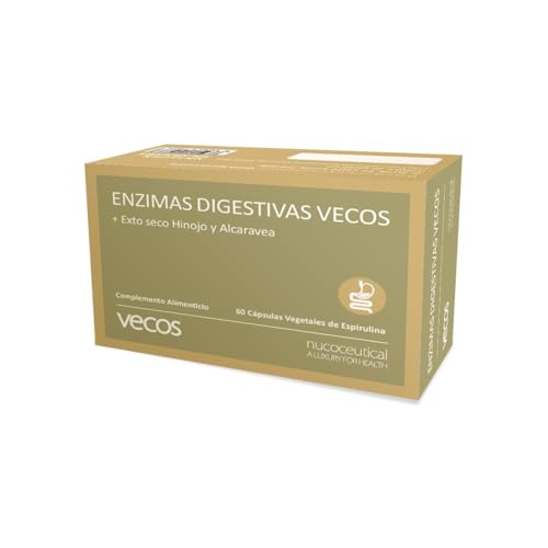 Enzimas digestivas con alta concentración de papaína, bromelina y digezyme para mejorar la digestión y ayudar a la absorción de nutrientes – Mejora la salud gastrointestinal – 60 cápsulas vegetales