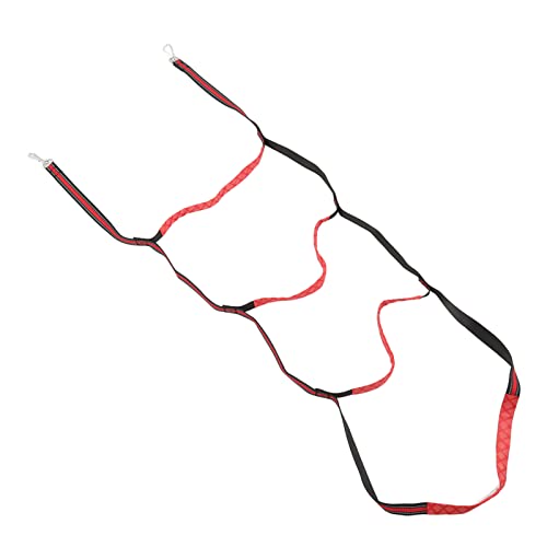 Escalera de Seguridad, Escalera de Cuerda para Barco, Escalera de Escalada para Barco, Escalera Plegable de embarque Extensible/roja de 4 escalones