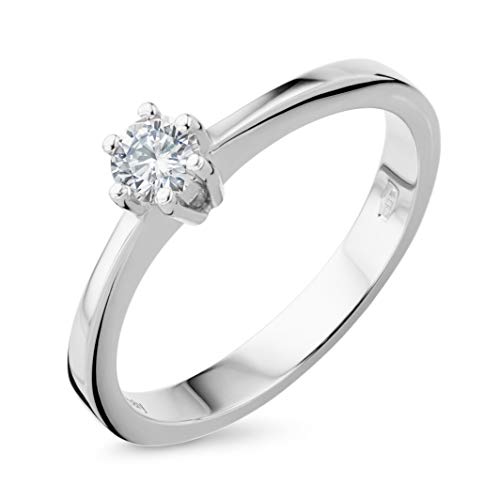 Orovi Anello da donna in oro bianco/oro giallo