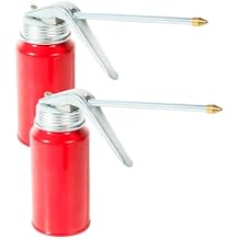 2PCS Oil Can,Car Accessories Oil Can Pump Oiler with Spout,Hand Pump Gun Oiler Spray Cans,Automotive Replacement Engine Oils Pumps,Used in Bicycles,Motorcycles,Automobiles,and Other Industries