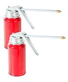 PAIYUE 2PCS Oil Can,Car Accessories Oil Can Pump Oiler with Spout,Hand Pump Gun Oiler Spray Cans,Automotive Replacement Engine Oils Pumps,Used in Bicycles,Motorcycles,Automobiles,and Other Industries
