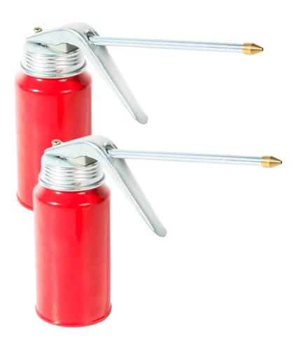 PAIYUE 2PCS Oil Can,Car Accessories Oil Can Pump Oiler with Spout,Hand Pump Gun Oiler Spray Cans,Automotive Replacement Engine Oils Pumps,Used in Bicycles,Motorcycles,Automobiles,and Other Industries