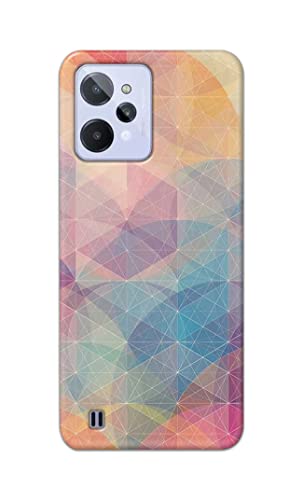Image of PRINTFIDAA Printed Hard Back Cover Case for Realme C31 Back Cover (Crumpled Paper Design) -1803