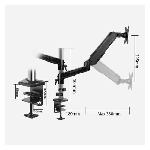 Support double moniteur 15-27 pouces de bureau VESA 75 100