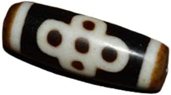Genuine Tibetan Five Eyed Dzi Bead Amulet Real Pure 5 Eyes Lightning Gzi Pendant Ancient Charm Himalayas Talisman