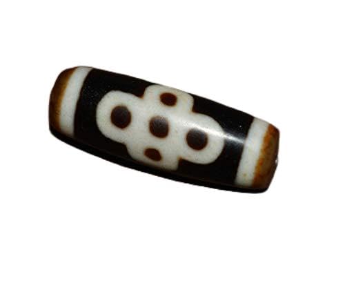 Genuine Tibetan Five Eyed Dzi Bead Amulet Real Pure 5 Eyes Lightning Gzi Pendant Ancient Charm Himalayas Talisman