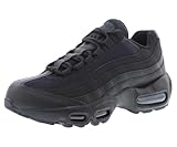 Nike Air Max 95 Grade School Running Shoes (Black/Black/Anthracite/Black) (II4053-001, Grey/White) Size 6.5