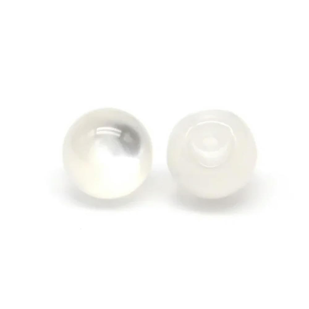 Metalowe guziki do marynarek, Guziki ze sztucznej perły, wielokolorowy trzonek, 10 mm, opakowanie 20 sztuk(Invisible Shank)