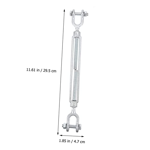 Gatuida 1pc Jaw Turnbuckle Carbon Steel Tension Screw Buckle for Secure Rigging and Adjustments and Easy to Use for Garden and Home Applications miniatura 5