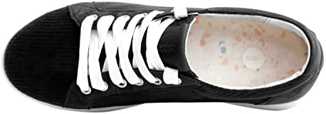 REVITALIGN Women's Avalon Corduroy Sneaker, Black, 12 | Image 4