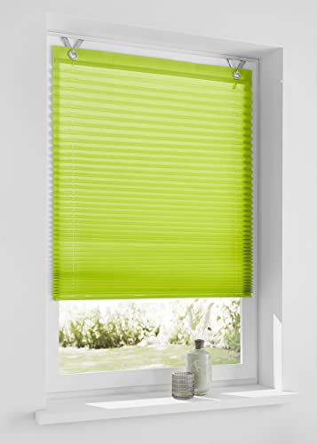 Olbia Store à œillets, bateau ou plissé - Blanc, vert, gris, orange - Env. 40/50/60/70/80/100 x 125/210 cm, Tissu, vert, ca. 60 * 125 cm Cover
