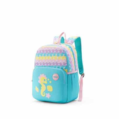 Image of American Tourister Lush | 26 Ltrs | 2 Compartments | Bottle Pocket | Ergonomic Padded Back Panel & Shoulder Straps | Kids Backpack | 1 Year International Warranty | Sea Mint