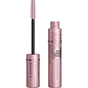 Maybelline New York Lash Sensational Sky High Washable Eyelash Mascara Makeup, Volumizing, Lengthening, Defining, Curling, Multiplying, Buildable Formula, Very Black, 7.2 ml