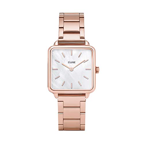 Cluse Reloj analógico para Mujeres de Cuarzo con Correa en Acero Inoxidable CL60027S