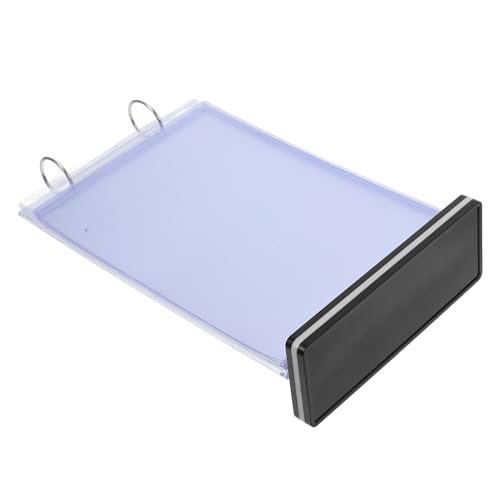 NAMOARLY Plastic Menu Folder with Stand for Restaurant Double Sided Table Card Holder Transparent Desktop Display Advertising Rack Menu Sleeves Post Card Holder Display Stand