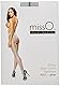 Miss O Glänzende Ouvert Strumpfhose mit Rücknaht, Schrittoffen, Silver, Large / X-Large