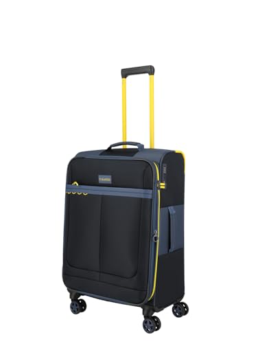 Travelite Weichschalenkoffer Color Craze Größe M, mit TSA Kombinationsschloss, Dehnfalte, 4 Doppelrollen, mittelgroßer Reisekoffer, 43 x 66 x 28/32 cm, 3,0 kg, 61–66 L