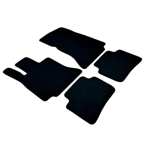 Tapis de sol voiture de luxe noirs pour berline Classe C W206