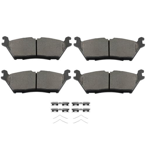 Image of SCITOO D2383-9350 Disc Brake Pads Sets Rear Ceramic Brake Pads w /Hardware | For Ford For Bronco,For Expedition,For F-150,For Lobo,For Lincoln For Navigator