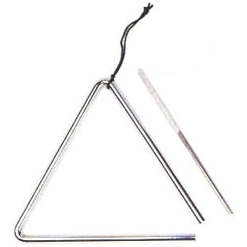 DD 7" Chrome Music Percussion Triangle, Striker & Case New!