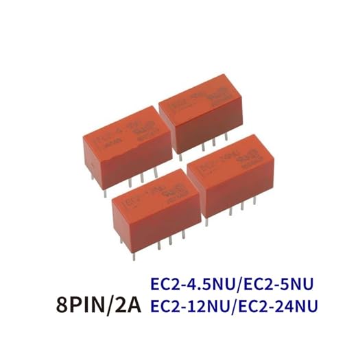 Relais EC2-24NU 24V à 8 broches pour circuits imprimés