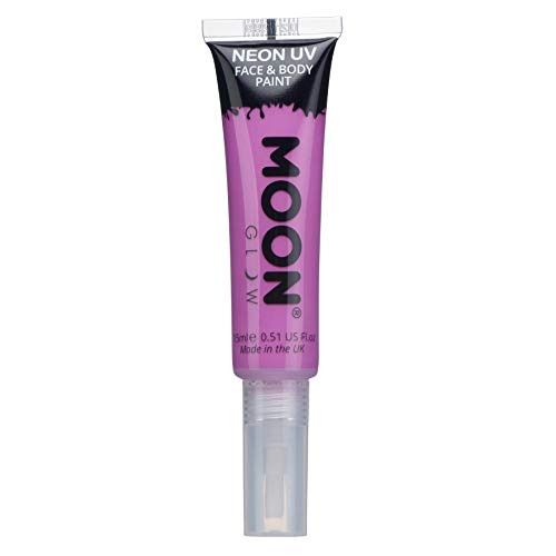 Moon Glow Intense Neon UV Face Paint 15ml Intense Purple