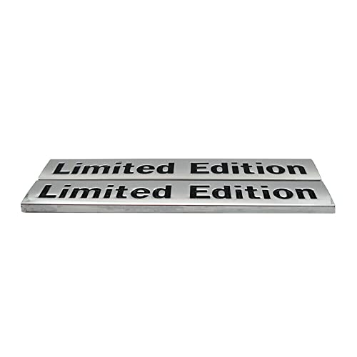 Image of 2X Limited Edition Sport Car Trunk Rear Emblem Door Fender Tailgate Nameplate Fit for Universal Car Truck (Chrome Black)
