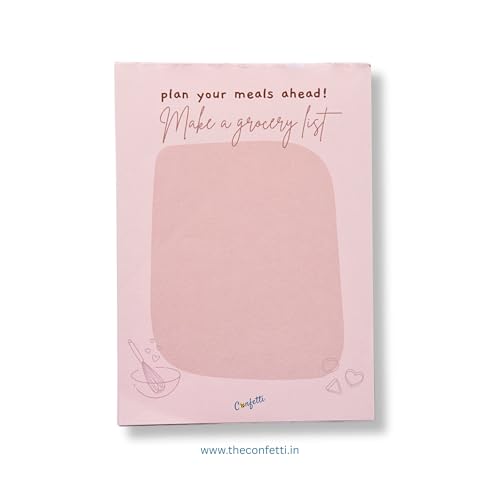 Image of A6 Notepads with 90 GSM Premium Paper | 96 Tearable Pages - Compact Daily Planner for Notes | To-Do Lists, Office, School & Personal Organization (Make A Grocery)