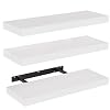 Amada 15.7″ Floating Shelves for Wall Decor & Storage, Set of 3, White