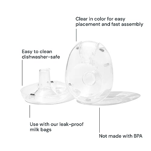 Willow 3.0 Breast Pump Flanges, 21mm, 2 Ct, Breast Shields for Willow 3