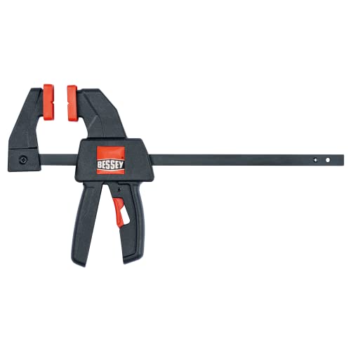 Image of BESSEY EHK series Micro 4 1 /2 inch Trigger Style Clamp, Fast Acting One Hand Woodworking Clamps for Wood working, Carpentry, Home Improvement, DIY, Construction Projects