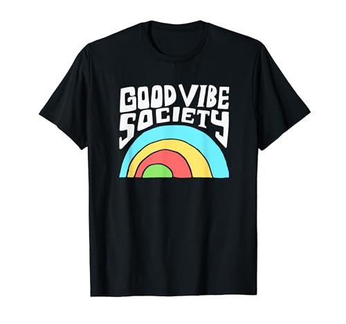 Good Vibe Society Rainbow Camiseta