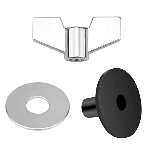 Selftek 21 Pcs Cymbal Replacement Accessories, Cymbal Stand Felts Drum Cymbal Felt Pads, Cymbal Felts Hi-Hat Clutch Felt Hi Hat Cup, Washer, Sleeves And Base Wing Nuts Replacement For Drum Set #TOP2