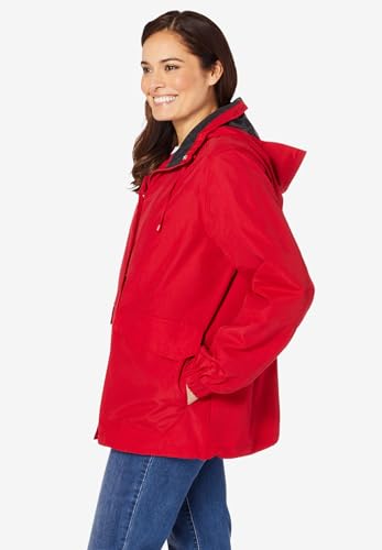 Woman Within Plus Size Fleece-Lined Taslon Jacket3