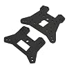 RC Shock Tower, Carbon Fiber Lightweight Rugged, Aluminum Shock Tower Shock Hoops Bracket Mount Replacement for Sledge, Front Rear Mounting Shock Towers
