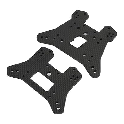 RC Shock Tower, Carbon Fiber Lightweight Rugged, Aluminum Shock Tower Shock Hoops Bracket Mount Replacement for Sledge, Front Rear Mounting Shock Towers