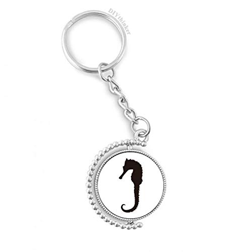 Porte-clé rotatif hippocampe pour retrouver ses clés de voiture facilement dans son sac