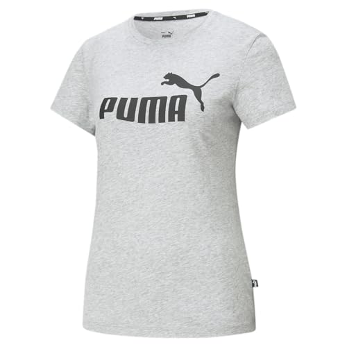PUMA T-shirt Essentials femme grande taille XL gris clair chiné collection Ah23