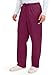 Cherokee Workwear Scrubs Men's Stretch Utility Pant, Wine, X-Large